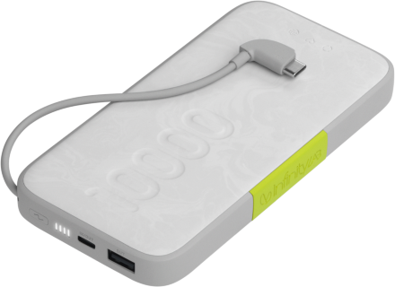 Внешний аккумулятор InfinityLab InstantGo Built-in Type-C 10000 mAh White (ILING10000CWHT)
