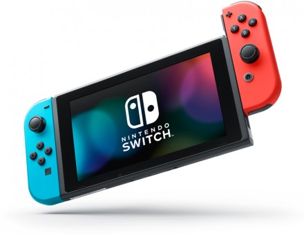 Игровая консоль Nintendo Switch неоновая синяя/неоновая красная