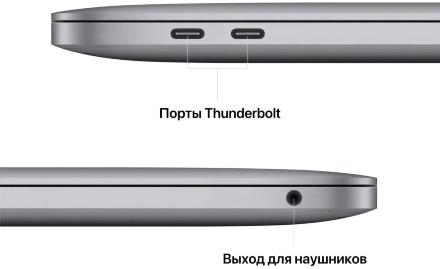 Ноутбук Apple Macbook Pro 13&quot; (M2, 8CPU, 10GPU, 2022) 8/256Gb Серебристый (MNEP3)