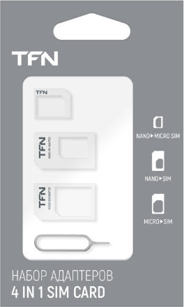 Адаптер TFN nanoSIM/microSIM/SIM + извлекатель