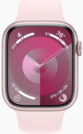 Часы Apple Watch Series 9 GPS 41мм корпус из алюминия Розовые + ремешок Sport Band Розовый
