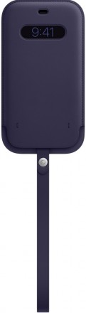 Чехол-конверт Apple iPhone 12 Pro Max MagSafe кожаный темно-фиолетовый (MK0D3ZE/A)