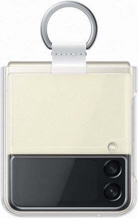 Клип-кейс Samsung Galaxy Z Flip3 Clear Cove с кольцом прозрачный (EF-QF711CTEGRU)