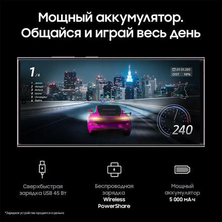 Смартфон Samsung Galaxy S23 Ultra 5G 12/512Gb Лавандовый