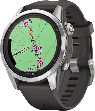 Часы Garmin Fenix 7s Pro Solar Серебристые