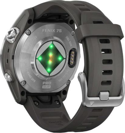 Часы Garmin Fenix 7s Pro Solar Серебристые