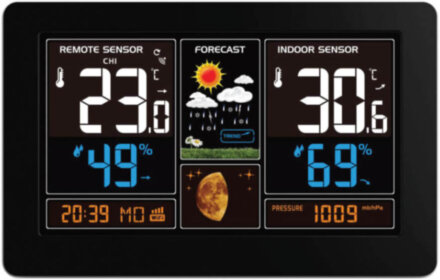 Умная метеостанция HIPER IoT Weather Station P1 с внешними датчиками Black