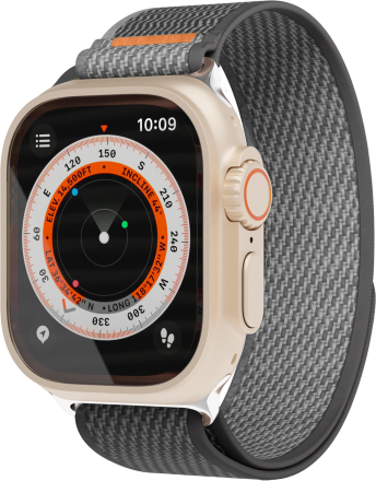 Ремешок для умных часов VLP Trail Band для Apple Watch 42|44|45|49mm Черно-серый
