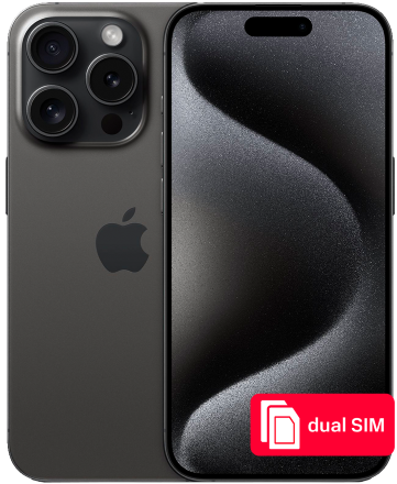 Смартфон Apple iPhone 15 Pro 256Gb SIM + SIM Черный титан