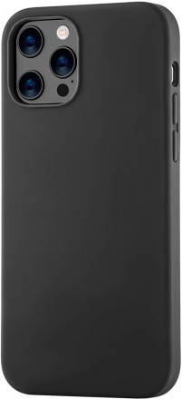 Клип-кейс uBear iPhone 12 Pro Max liquid силикон Black