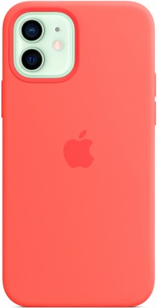 Клип-кейс Apple iPhone 12/12 Pro MagSafe силиконовый Розовый цитрус (MHL03ZE/A)