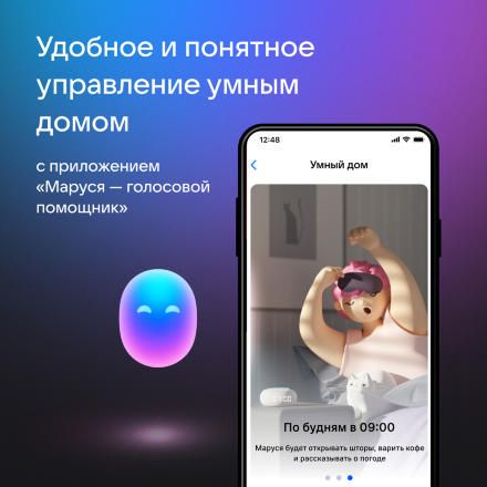 Умная колонка VK Капсула Нео с голосовым помощником Марусей Серая