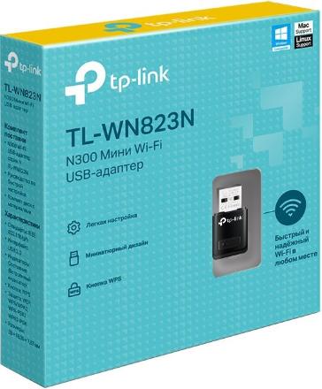 Wi-Fi адаптер TP-Link TL-WN823N черный