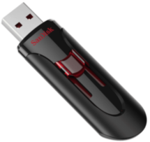 USB Flash SanDisk Cruzer Glide USB3.0 64GB Black (SDCZ600-064G-G35)
