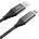Дата-кабель Akai CE-610 USB-A-Lightning оплетка текстиль Black