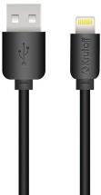 Дата-кабель Krutoff Lightning 20см Black