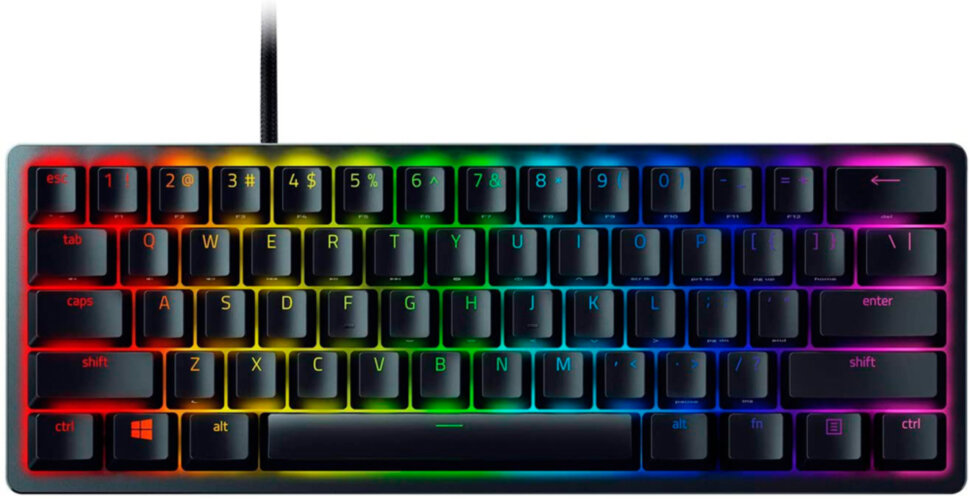 Клавиатура Razer Huntsman Mini Purple Switch проводная игровая Black Клавиатура Razer Huntsman Mini Purple Switch проводная игровая Black