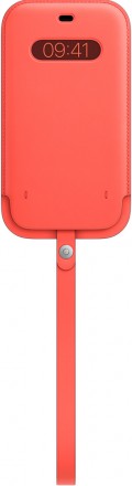 Чехол Apple iPhone 12 Pro Max MagSafe кожаный  Розовый цитрус (MHYF3ZE/A)