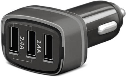 АЗУ Akai CH-6D03B 3 USB 4,8A универсальное Black