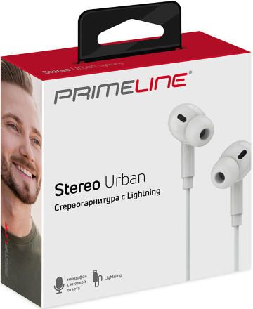 Наушники PrimeLine Stereo Urban lightning Белые