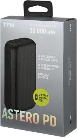 Внешний аккумулятор TFN 30000mAh Astero 30 PD Черный
