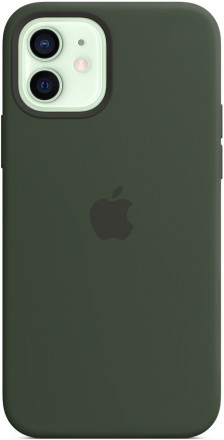 Клип-кейс Apple iPhone 12/12 Pro MagSafe силиконовый Кипрский зеленый (MHL33ZE/A)