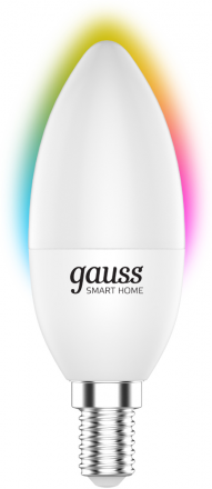 Умная лампочка Gauss 5 Вт C37 E14 RGBW White