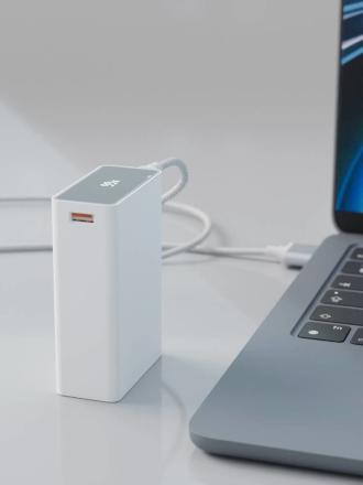 Внешний аккумулятор VLP B-Energy 20000 mAh 65 W USB-C+USB-A Белый