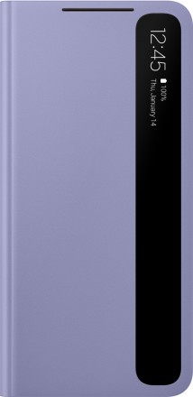 Чехол-книжка Samsung Galaxy S21 Smart Clear View Cover Purple (EF-ZG991CVEGRU)