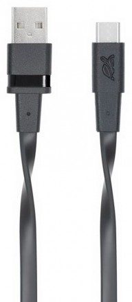 Дата-кабель Rivacase PS6002 BK12 Type C 2.0 – USB Black