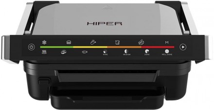 Контактный гриль HIPER IoT Contact Grill G1 Black/Silver