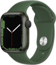 Часы Apple Watch Series 7 GPS 41мм корпус из алюминия Зеленый + ремешок Зеленый (MKN03RU/A)