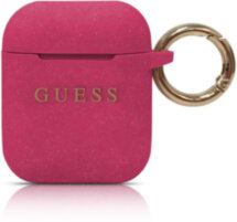 Чехол Guess Airpods 2 Glitter Fuchsia