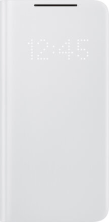 Чехол-книжка Samsung Galaxy S21 Smart LED View Cover Light Grey (EF-NG991PJEGRU)