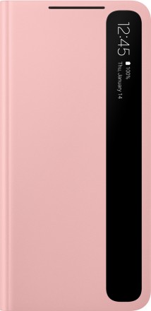 Чехол-книжка Samsung Galaxy S21 Smart Clear View Cover Pink (EF-ZG991CPEGRU)