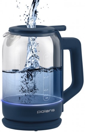 Электрочайник Polaris PWK 1720CGLD WIFI IQ Home Blue