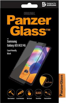 Стекло защитное PanzerGlass Samsung Galaxy A32|M12 5G Case Friendly черная рамка