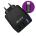 СЗУ Krutoff CH-07L 2xUSB + дата-кабель Lightning 2.4A  Black