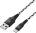 Дата-кабель Rocket Contact USB-A - Lightning 1м оплётка нейлон Черно-белый