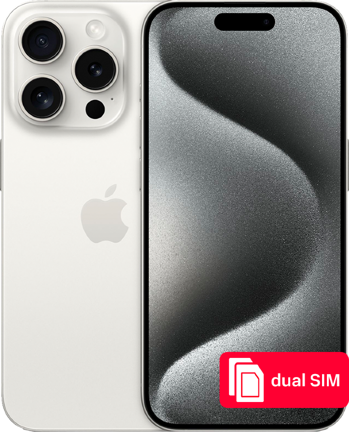 Смартфон Apple iPhone 15 Pro 256Gb SIM + SIM Белый титан купить в