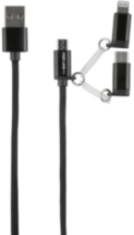 Дата-кабель RedLine LX09 USB A-Micro+переходники Black