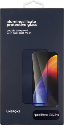 Стекло защитное UNBROKE iPhone 12|iPhone 12 Pro черная рамка