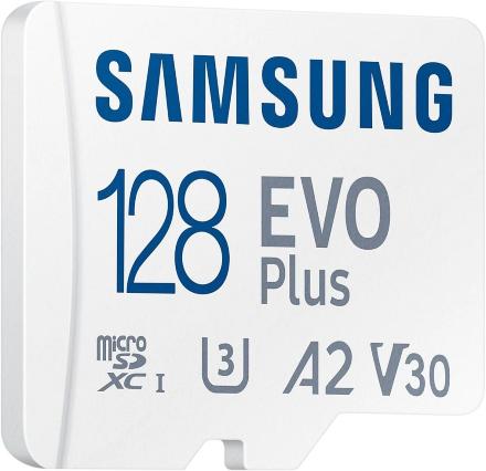 Карта памяти MicroSD Samsung EVO Plus 128Gb Class10 White (MB-MC128KA/RU)