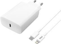 СЗУ TFN WC15 + дата-кабель Type-C-Lightning 20W White