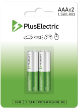 Батарея Plus Electric AAA блистер 2 шт