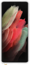 Клип-кейс Samsung Galaxy S21 Ultra Clear Protective Cover прозрачный с белой рамкой (EF-GG998CWEGRU)