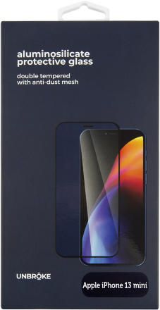 Стекло защитное UNBROKE iPhone 13 mini черная рамка