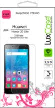 Стекло защитное LuxCase Honor 20 Lite прозрачное 2 шт