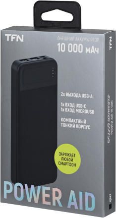 Внешний аккумулятор TFN PB-278-BK 10000mAh Черный