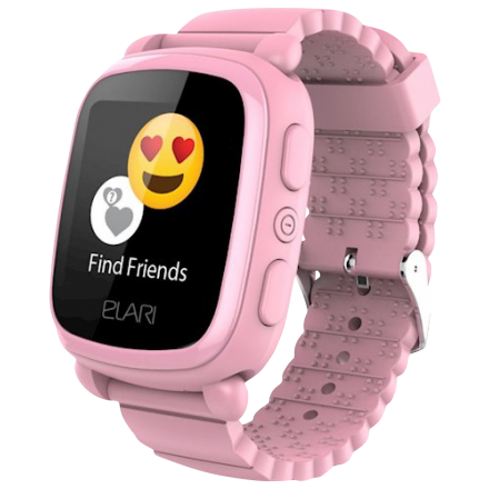 Детские часы Elari KidPhone 2 с GPS трекером Pink